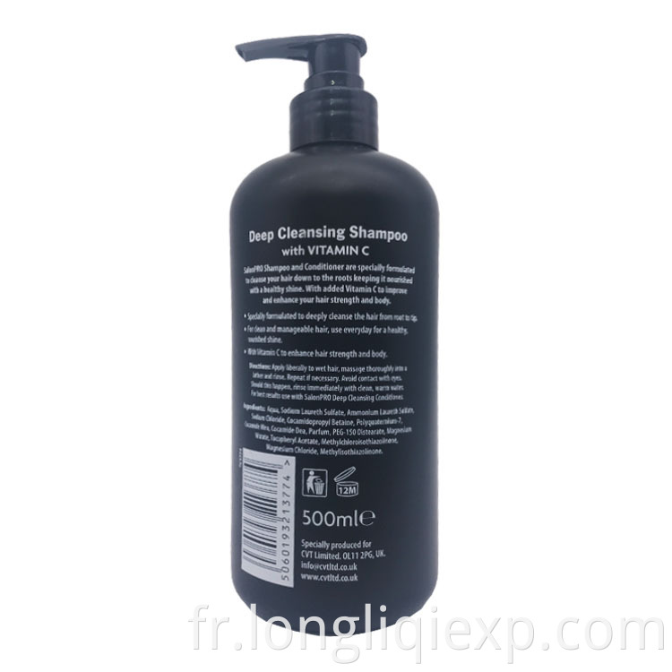 500 ml de shampooing et revitalisant nettoyants en profondeur à la vitamine C pour tous les types de cheveux